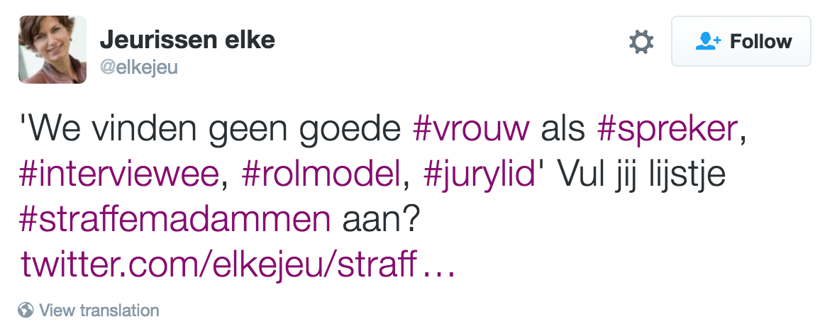 Elke Jeurissen op Twitter